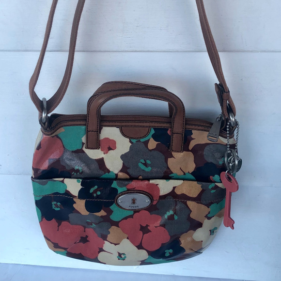 Fossil Keyper Floral Coated Canvas Bag - Picture 2 of 8